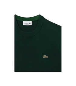 PULLOVER A GIROCOLLO IN LANA VERDE 